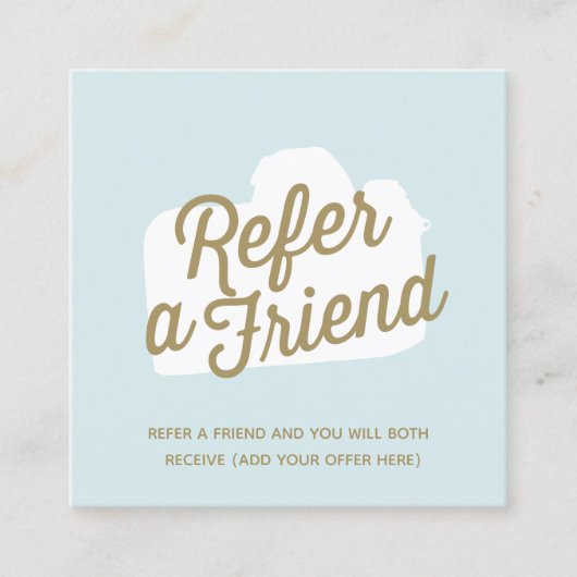 フォトグラファー写真お客様の紹介 紹介カード (正面)