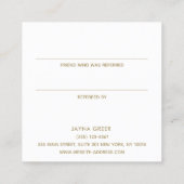 フォトグラファー写真お客様の紹介 紹介カード (裏面)