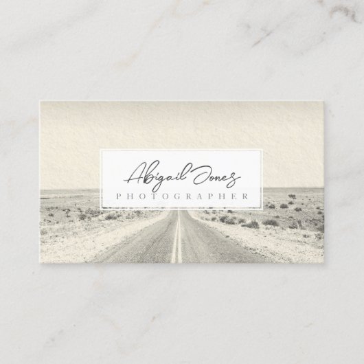 フォトグラファー写真グラフィックデザイナーメディア 予約カード (正面)