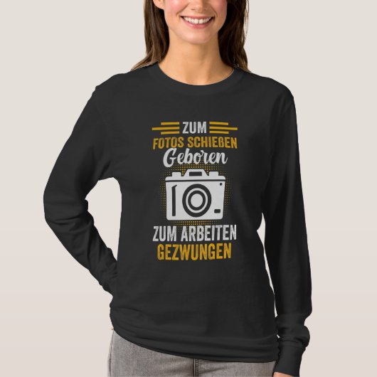 フォトグラファー写真家デジタルカメラフォ Tシャツ (正面)