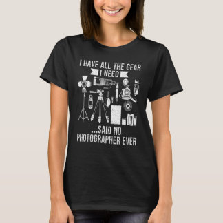 フォトグラファー写真 Tシャツ