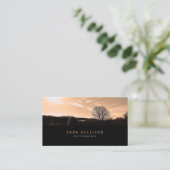 フォトグラファー名刺セピア風景 名刺 (スタンド正面)
