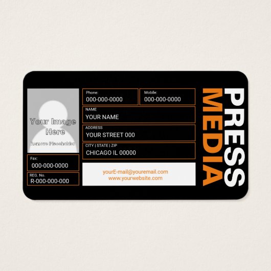 フォトグラファー名刺 (裏面)