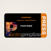 フォトグラファー名刺 (正面)