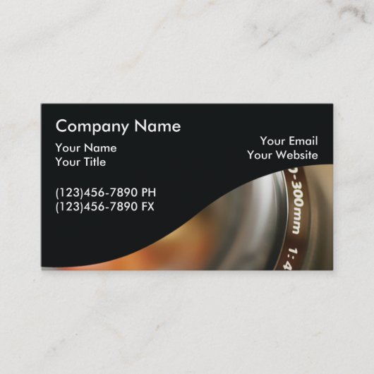 フォトグラファー名刺 名刺 (正面)