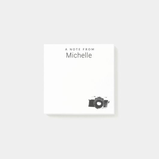 フォトグラファー名前をカスタムするからのメモ ポストイット (正面)