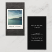 フォトグラファー向けのカスタマイズ可能なインスタントフォトカード 名刺 (正面/裏面)