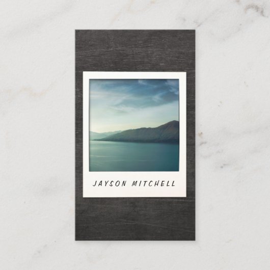 フォトグラファー向けのカスタマイズ可能なインスタントフォトカード 名刺 (正面)