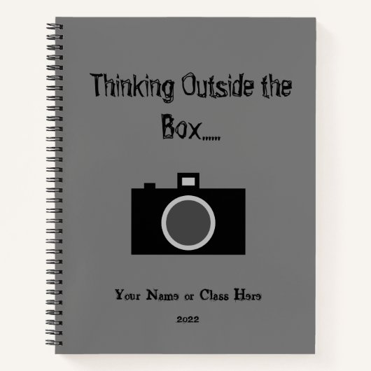 フォトグラファー向けのスパイラルクラスノートブック ノートブック (正面)