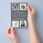 フォトグラファー向けビジネスハンドアウト チラシ (ハンドル)
