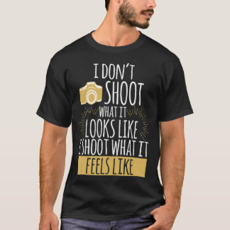 フォトグラファー向け撮影カメラかわいい Tシャツ