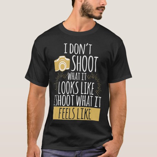フォトグラファー向け撮影カメラかわいい Tシャツ (正面)