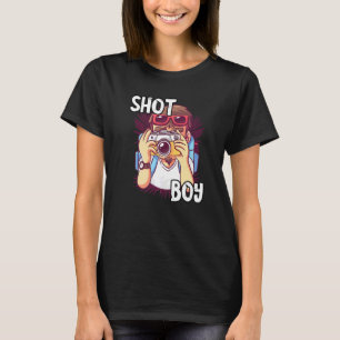 フォトグラファー撮影ボーイフォトカメラレンズ写真 Tシャツ