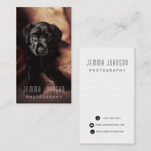 フォトグラファー撮影写真テンプレートマーケティング 名刺 (正面/裏面)