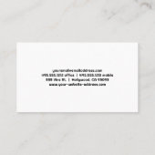 フォトグラファー撮影 名刺 (裏面)