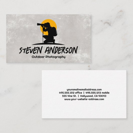 フォトグラファー撮影 名刺 (正面/裏面)