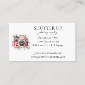 フォトグラファー水彩画カメラ 名刺 (裏面)