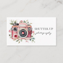 フォトグラファー水彩画カメラ 名刺