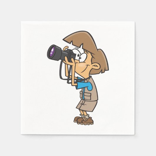 フォトグラファー紙ナプキンス スタンダードカクテルナプキン (正面)