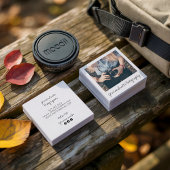 フォトグラファー素朴フォトフォト白紙テクスチャ スクエア名刺