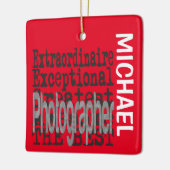 フォトグラファー超並外カスタム セラミックオーナメント (左)