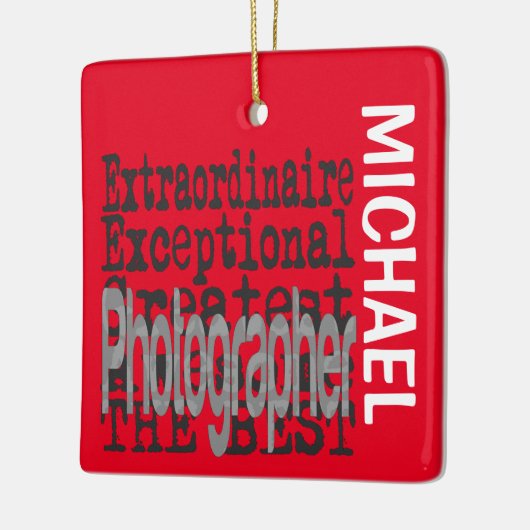 フォトグラファー超並外カスタム セラミックオーナメント (左)