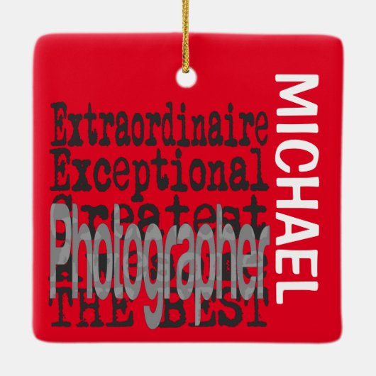 フォトグラファー超並外カスタム セラミックオーナメント (裏面)