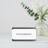 フォトグラファー転がフィルムカメラモノクロ 名刺 (スタンド正面)