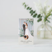 フォトグラファー2写真QRソーシャルメディアニュートラル 名刺 (スタンド正面)