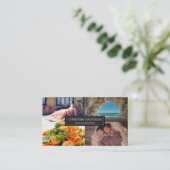 フォトグラファー、カスタマイズ可能、4枚の写真 名刺 (スタンド正面)