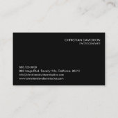 フォトグラファー、カスタマイズ可能、4枚の写真 名刺 (裏面)