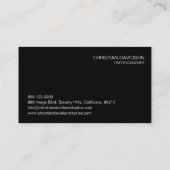 フォトグラファー、カスタマイズ可能、4枚の写真 名刺 (裏面)