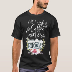 フォトグラファー・ギフトかわいい女の子カメラ用シャツ Tシャツ
