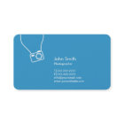 フォトグラファー　シンプル　カメラ　ブルー　フォトグラフィー