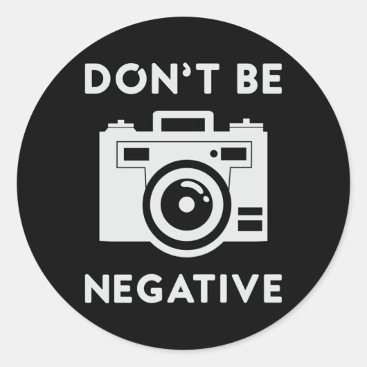 フォトグラファー・レンズ撮影カメラおもしろいギフト ラウンドシール (正面)