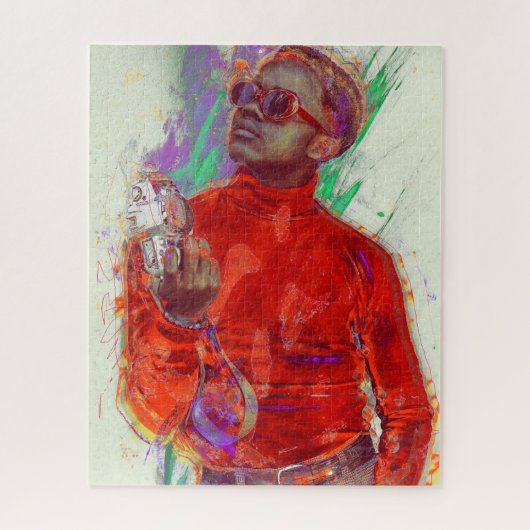 フォトグラファーAfrocentric ジグソーパズル (縦)