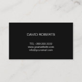 フォトグラファーBlack Camera Photography Studio 名刺 (裏面)