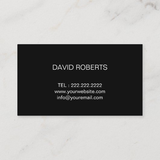 フォトグラファーBlack Camera Photography Studio 名刺 (裏面)