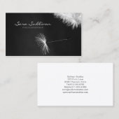 フォトグラファーBusiness Card Dandelionクローズアップ 名刺 (正面/裏面)