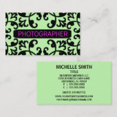 フォトグラファーDamask名刺 名刺 (正面/裏面)