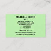 フォトグラファーDamask名刺 名刺 (裏面)