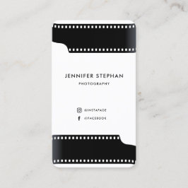 フォトグラファーFilmRollユニークフォトモノクロ 名刺
