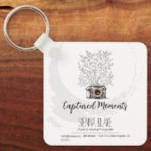 フォトグラファーStudioブランディングKeepsakeまたは従業員 キーホルダー (正面)
