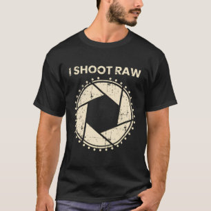フォトグラファーTシャツI撮影Rawカメラベゼルリター Tシャツ