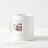 フォトグラファーvinatgeカメラカスタム文字++++ コーヒーマグカップ (正面左)