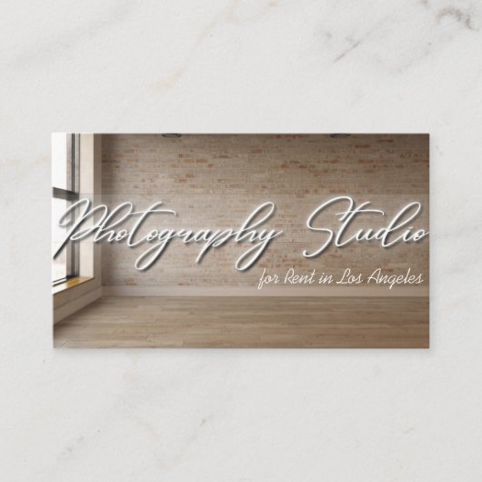 フォトグラフィスタジオ宇宙forレンタル 名刺 (正面)