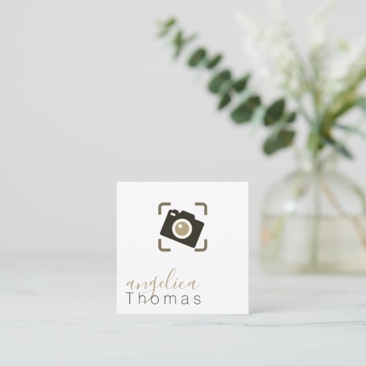 フォトグラフィー |アーティスト |デザイナー スクエア名刺 (スタンド正面)