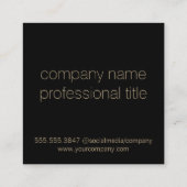 フォトグラフィー | アーティスト | 設計者 | コンテンツ作成者 スクエア名刺 (裏面)