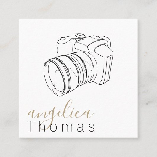 フォトグラフィー | アーティスト | 設計者 | コンテンツ作成者 スクエア名刺 (正面)