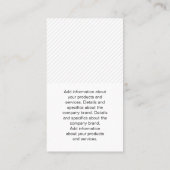 フォトグラフィー |バラ付きモデル |写真のカスタム追加 名刺 (裏面)